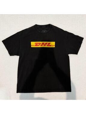 anti social social club dhl black graphic t shirt size xl